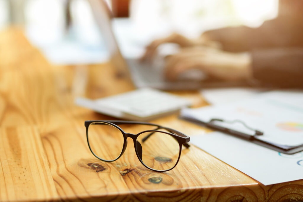 Close up eyeglasses book 1024x683